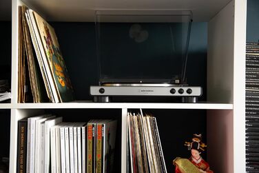 Програвач вінілу Audio-Technica LP60XBTBK, автоматичний, Bluetooth, USB, сірий, ремінний привід