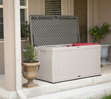 Садовий ящик для зберігання Lifetime 60089, 127x64x67 см, коричневий, стійкий до УФ-випромінювання