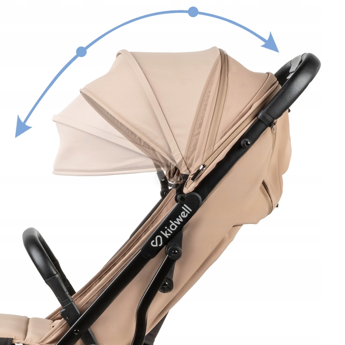 Компактна прогулянкова коляска Kidwell Colmer UP, бежева, легка, складана та маневрена