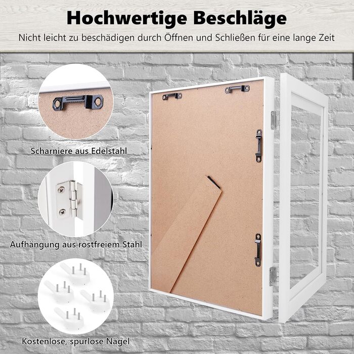 Рамки для дитячих малюнків A4 Kromapolis (2 шт.) з екологічного MDF, дерев'яний колір