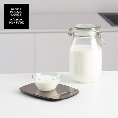 Кухонні ваги Taurus Easy Inox з цифровим дисплеєм, 5 кг, функція тарування, сріблясті, 15x20 см