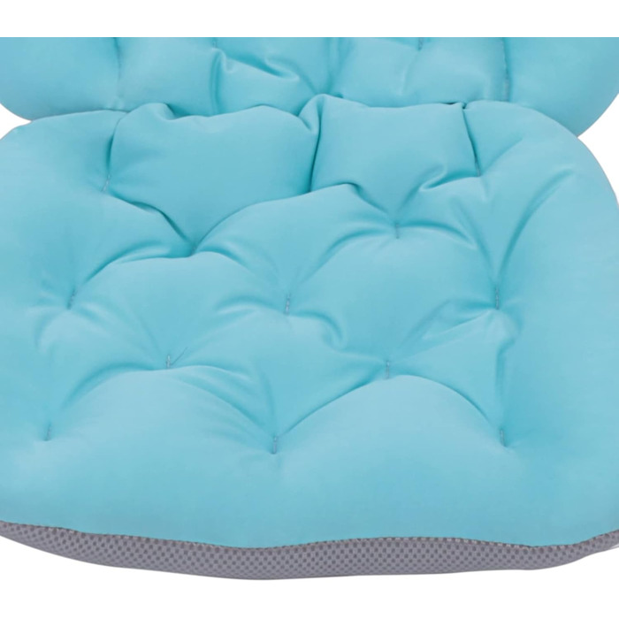 Килимок для ванни 113x40 см з подушкою для тіла, ергономічна підтримка голови, шиї та спини (синій)