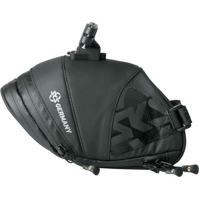 Кофри SKS GERMANY EXPLORER, велоаксесуари (сумка-сідло з прогумованої, водовідштовхувальної тканини, ламіновані блискавки з ергономічним Easy-Zip, об'єм) (сумка-сідло EXPLORER CLICK 1800 мл)