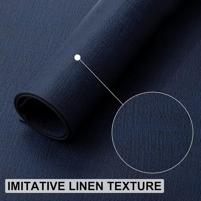 Набір підкладок під тарілки з екошкіри, 6 шт. - Водостійкі, легко миються, для кухні та обіднього столу (Темно-морська блакить, середній)