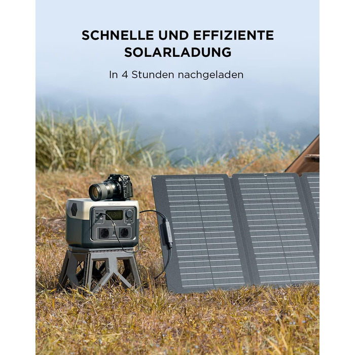 Портативна електростанція EcoFlow RIVER 2 MAX 512Wh, сонячний генератор LiFePO4, швидка зарядка за 1 годину, для кемпінгу/RV, незначні пошкодження упаковки, товар не використовувався (відновлений)