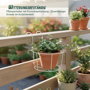 Набір з 6 підвісних горщиків для квітів Relaxdays