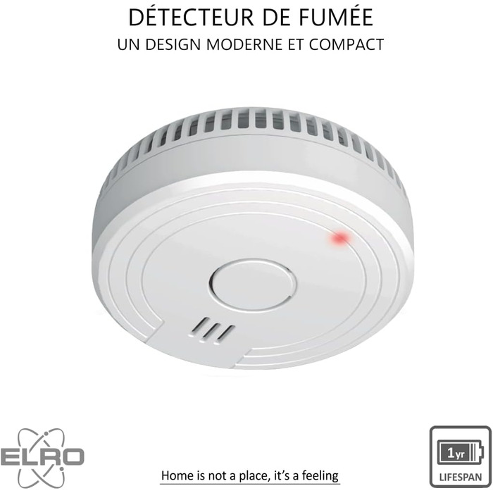 Датчик диму ELRO FS1801 - 10 шт. Відповідає стандарту EN14604