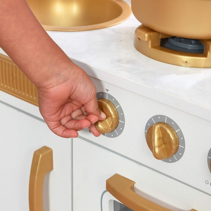 Дерев'яна дитяча кухня KidKraft Vintage White з аксесуарами та іграшковим телефоном, 53445 - Ексклюзивно в Amazon