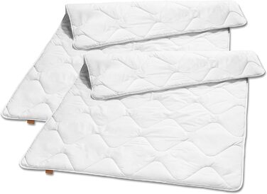 Спальний комплект з 2 зимових ковдр, 100 мікрофібра, 135x200 см, білий