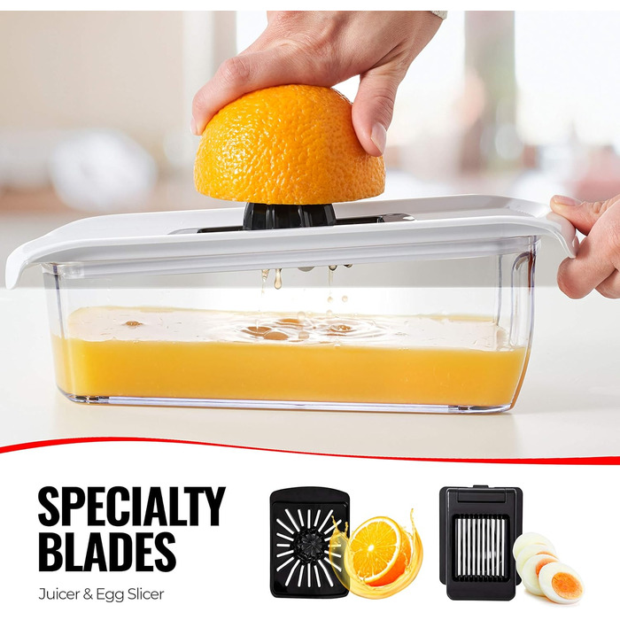 Мандоліна для нарізання овочів Gemüsehobel: нарізчик овочів, тертка для овочів, слайсер для кухні (11-в-1)