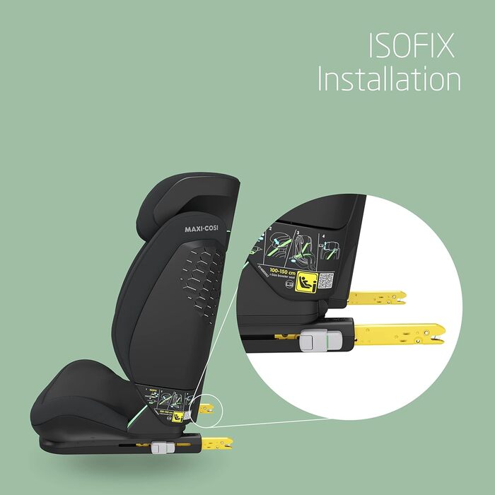 Дитяче автокрісло Maxi-Cosi RodiFix AirProtect, 15-36 кг, 3,5-12 років, відкидне дитяче крісло ISOFIX, регульований підголівник/спинка, додатковий бічний захист, швидке кріплення, (i-Size, Grey)