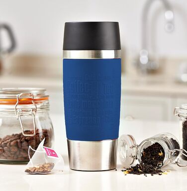 Термокружка Emsa Travel Mug Classic 360 мл, з клапаном Quick-Press, не протікає, для кави та напоїв, 513361