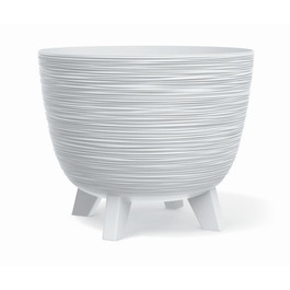 Квітчанка BirnePower Furu Ø 39,5 см, 26 л, антрацит, круглі, з ніжками, для внутрішнього та зовнішнього використання, пластик, стійка до погодних умов, сучасний дизайн