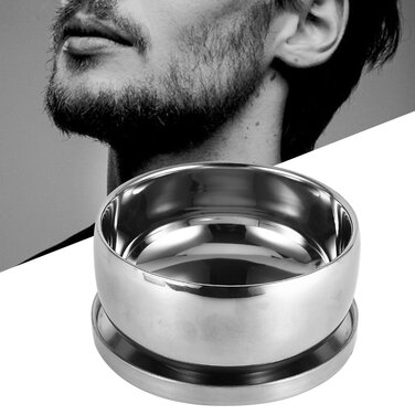 Чаша для гоління з нержавіючої сталі, діаметр 11 см, висота 5,5 см