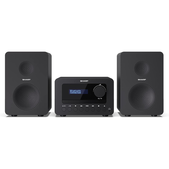 Компактна система SHARP XLB520D (40 Вт, DAB/FM, Bluetooth), чорна