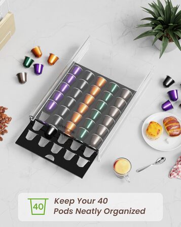 Органайзер для капсул Nespresso LifeMoreasy CK-40: зручне зберігання 40 капсул