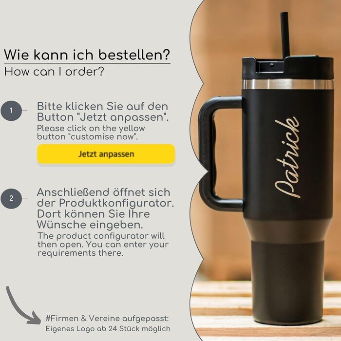 Термокружка Milu 1200 мл з трубочкою та ручкою – подарунок на Пасху для жінок та чоловіків | Подарунки тато, мама, друг, подруга | Подарунки до Дня батька та Дня матері | Подарунки дідусю та бабусі, гравіювання