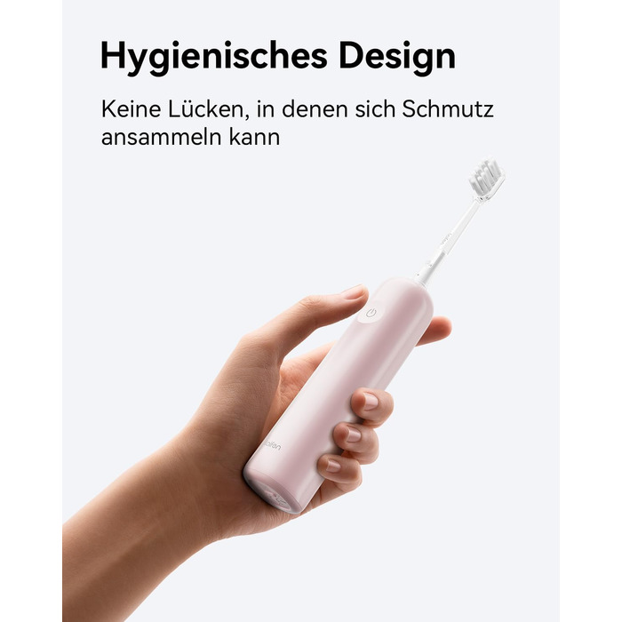 Електрична звукова зубна щітка Laifen Wave з 3 насадками, водонепроникна IPX7, для дорослих, рожева