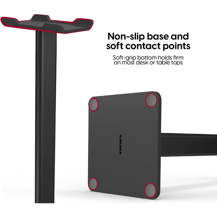 Підставка для навушників TalkWorks: органайзер на стіл, для дому, офісу та ігрової кімнати. Компактний дизайн, проста установка, неслизька поверхня.