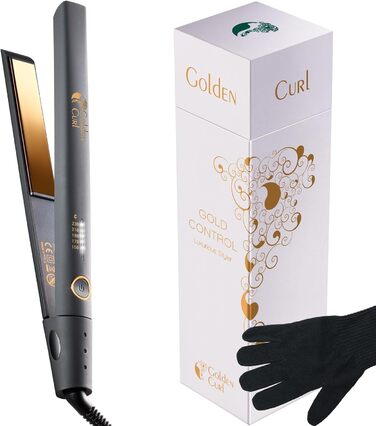 Випрямляч для волосся Curl & Recten Hair Straightener - 5 років безтурботного використання - Hair Styling Hair Straightener Випрямляч для волосся Плойка 2 в 1 для випрямлення та завивки (829 GCD) (Gold Control)