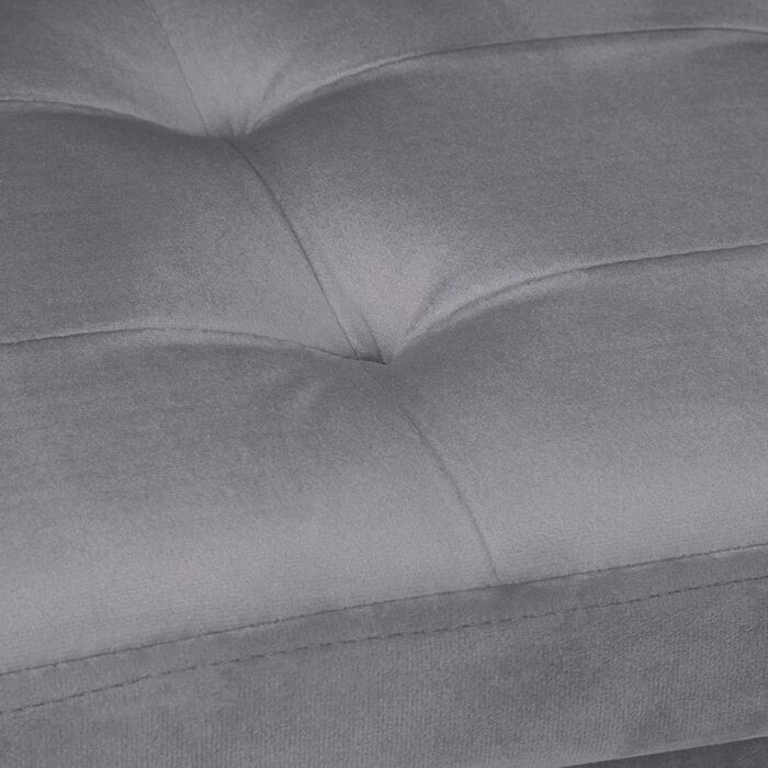 Лавка Relaxdays з оксамитовим покриттям та дерев'яними ніжками