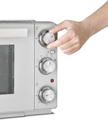 CASO TO 26 SilverStyle: Духовка конвекційна, 26 літрів, 70-230°C, нержавіюча сталь