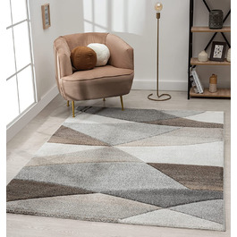 Килим для дому The Carpet 80х150 см сіро-бежевий