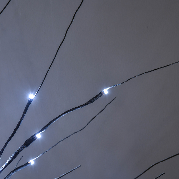 Штучна беріза HOMCOM з LED-підсвіткою, 96 теплих білих мікро-світлодіодів, 150 см, коричневого кольору