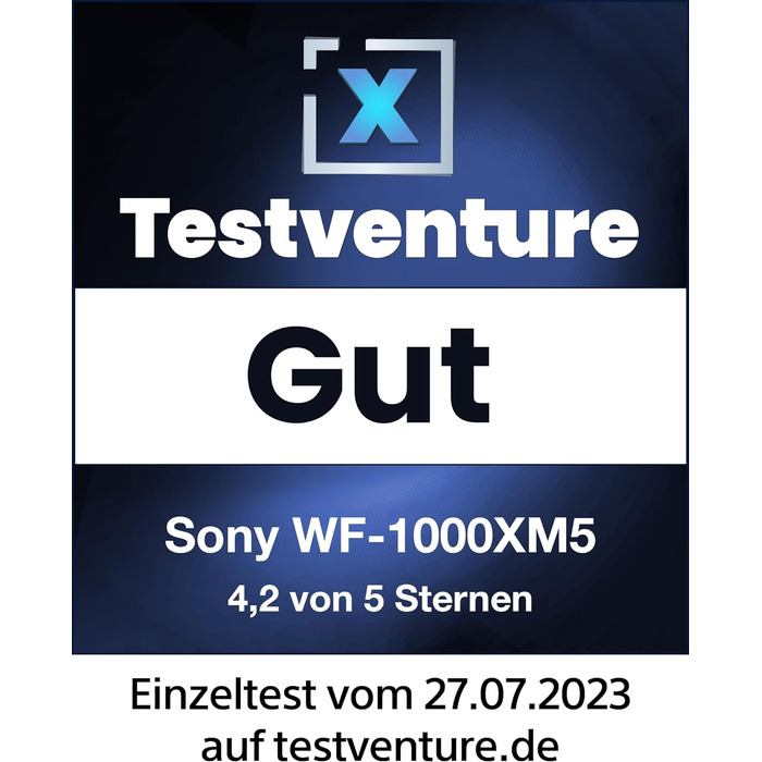 Бездротові навушники-вкладиші Sony WF-1000XM5, акумулятор 24 години, IPX4, iOS та Android, сріблястий