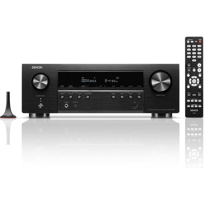 Канальний AV-ресивер Denon AVR-S770H, Dolby Atmos, DTSX, 8K HDMI, Bluetooth, Wi-Fi, AirPlay 2, HEOS, 7.2-