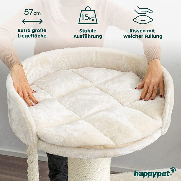 Дерево для лазіння Happypet 57х120 см кремове