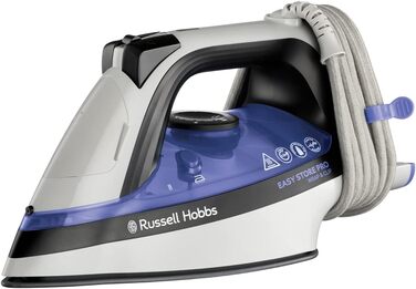 Праска Russell Hobbs Компактне зберігання кабелю Парова праска Wrap & Clip (2400 Вт, додатковий паровий удар 180 г, резервуар для води 320 мл, керамічна підошва, функція самоочищення)26730-56