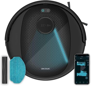 Робот-пилосос Cecotec Conga 7690 Immortal: лазерна навігація, 7000Pa, 4-в-1 (пилосос, миття, моп), силіконова щітка