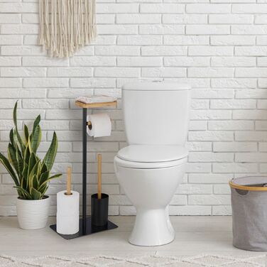 Набір для туалету Relaxdays Бамбук та Метал