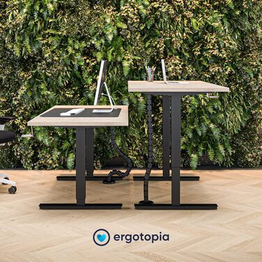 Регульований стіл Ergotopia Desktopia для дому та офісу | Білий | Без стільниці