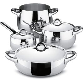 Каструля Alessi Mami SG100S7 з кришкою та двома ручками, 2.5л, нержавіюча сталь