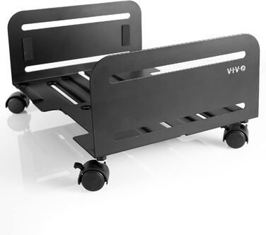 Підставка для ПК VIVO CART-PC01L: мобільна, регульована, для системних блоків ATX, чорна