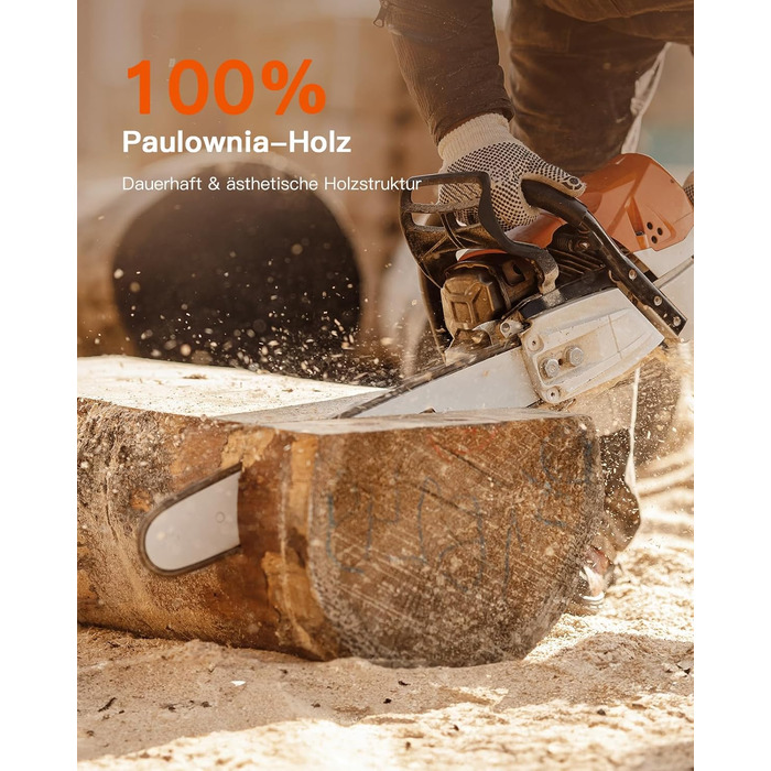 Полиця настінна Pipishell Wandregal Holz 40 см, набір 4 шт., дерево Paulownia, чорна - для кухні, ванної, спальні, офісу