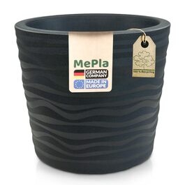 Квітчар Trento: круглий горщик для рослин, стійкий до погодних умов, антрацит, діаметр 35 см
