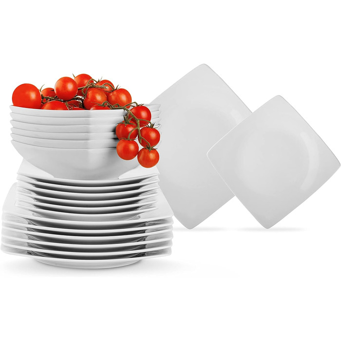 Набір посуду konsimo на 6 персон-набір тарілок EPIRI модний 18 шт. -сервіровка за столом-послуги та набори посуду-комбінований Сервіс 6 персон