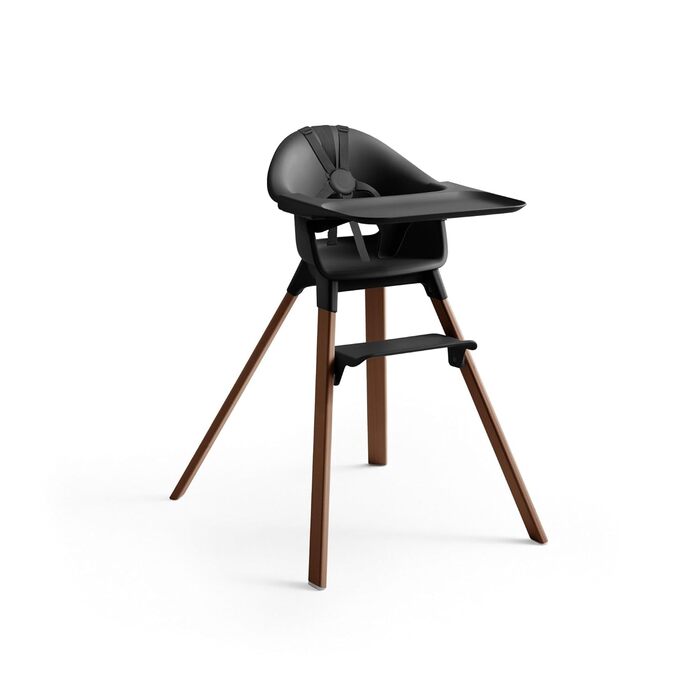 Дитячий стільчик Stokke Clikk, Black/Warm Brown - комплект з підносом та ременем безпеки, 6-36 місяців
