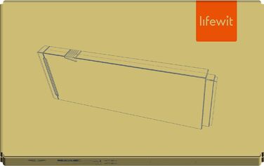 Набір органайзерів для шухляд Lifewit 8 шт 28-44,5 см білі