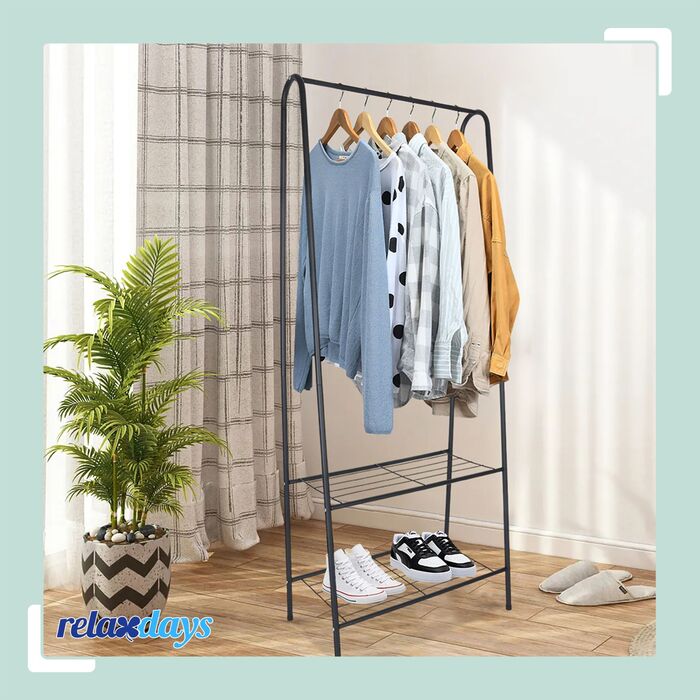 Тумба для одягу Relaxdays вузька з 2 полицями