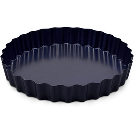 Форма для випічки Zyliss E980194 Springform, з антипригарним покриттям, з вуглецевої сталі, темно-синього кольору, з плоскою основою, 25 см