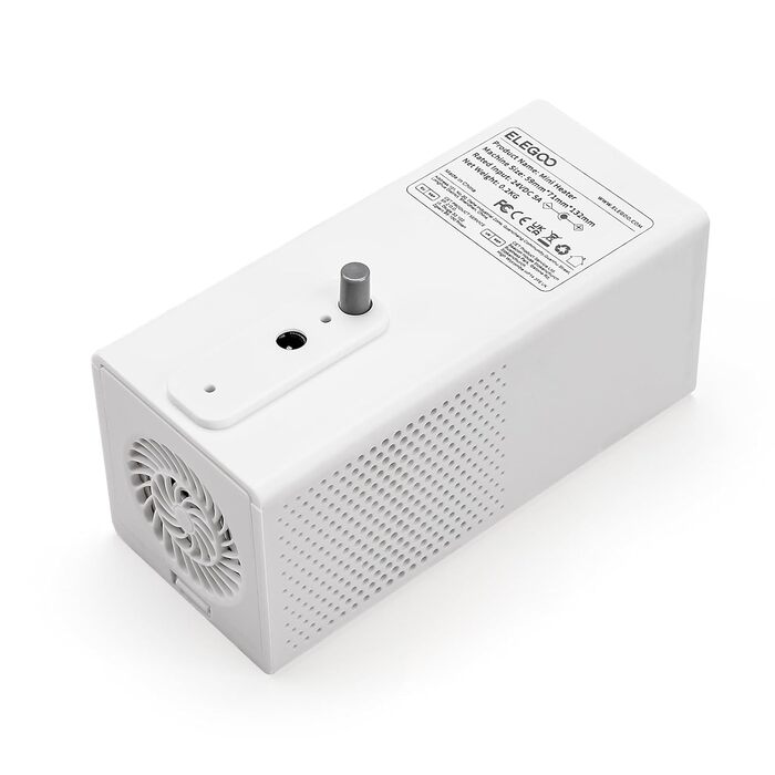 Повітряочисник ELEGOO для 3D-принтерів: видаляє TVOC, сумісний з Mars 4, Saturn 3, Saturn 2, розмір 210x247x410 мм (з міні-нагрівачем)