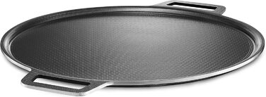 Сталевий посуд для піци HexClad з антипригарним покриттям, 35.6 см, для піци та флядебро, мийка в посудомийній машині, гриль та духовка до 480°C