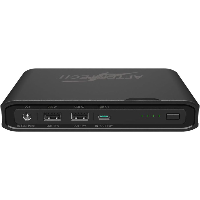 AFTERTECH Mini UPS Powerbank 12V 3000mAh: Джерело безперебійного живлення з USB-виходом, Li-Ion акумулятор