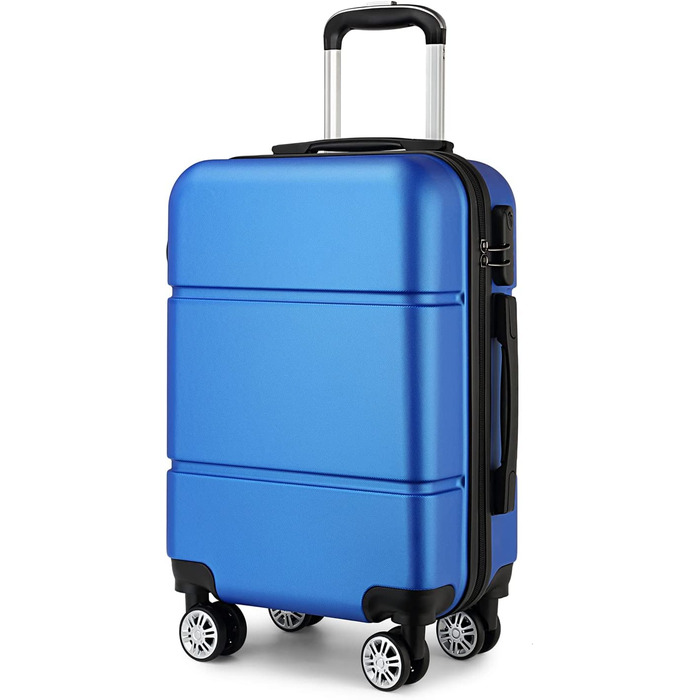 Валіза ручної поклажі KONO 55x38x22 см, 33 літри, ABS, Marineblau