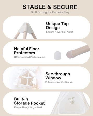 Дитяче намет-типі Heypappy з батутом, гірляндою та кульками - ігровий домік для дівчаток та хлопчиків (рожевий, білий)