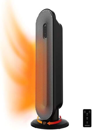 Керамічний обігрівач Cecotec Ready Warm 10100 Smart Ceramic. 2200 Вт, LED-дисплей, 3 режими, термостат, захист від перекидання, захист від перегріву, осциляція. Білий (пульт дистанційного керування + сенсорне управління + Max)